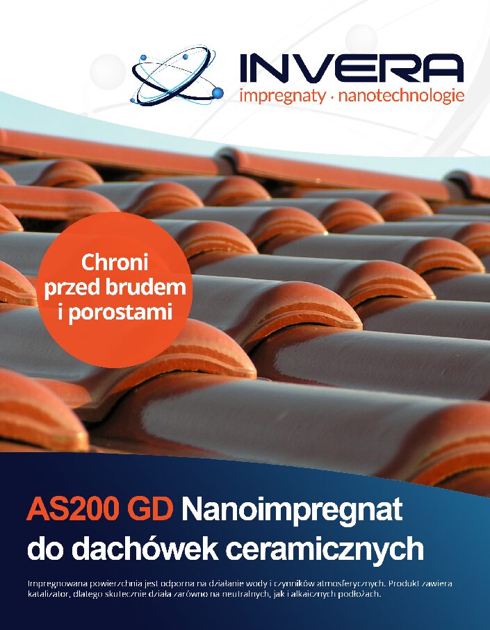 AS200GDPrzód Nanoimpregnat do dachówek ceramicznych